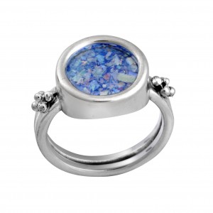 Sterling Silver with Roman Glass by Rafael Jewelry Artistes & Marques
