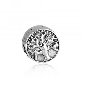 Rounded Tree Of Life Charm in 925 Sterling Silver
 Sterling Silver