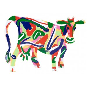 David Gerstein Israela Cow Sculpture Décorations d'Intérieur