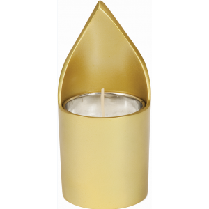 Memorial Candle Holder in Gold by Yair Emanuel  Chandeliers