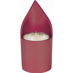 Yair Emanuel Memorial Candle Holder in Red Artistes & Marques