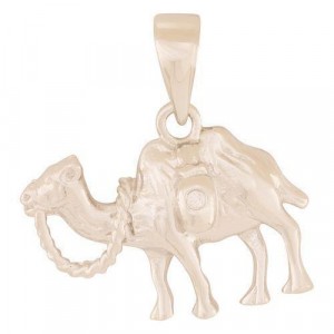 Pendant with Camel Design and Zircon Stone Marina Jewelry