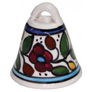 Armenian Ceramic Bell with Anemones Floral Motif Default Category