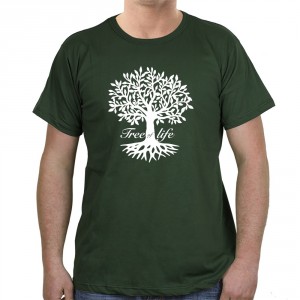 T-Shirt Featuring Tree of Life (Variety of Colors) T-Shirts Israéliens