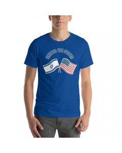 Crossed Flags United We Stand T-Shirt (Variety of Colors) T-Shirts Israéliens