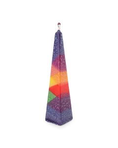 Pyramid Havdalah Candle by Galilee Style Candles - Rainbow Judaïque
