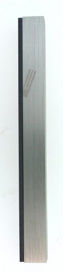 Silver Aluminum Mezuzah with Removable Panel and Hebrew text by Adi Sidler