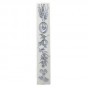 White Mezuzah in Polyresin with Seven Species 