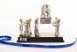 Ark of the Covenant Seven Hassidic Figurine Silver-Plated