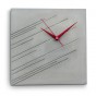 Square Wall Clock by Grey Concrete from ceMMent