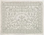 Embroidered Challa Cover by Yair Emanuel - Silver over Cream
