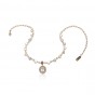 Pearl and Gemstones Amaro Chain with Oval Pearl Pendant