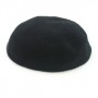 Set of 2, 23 Centimetre Black Knitted Kippah's with Tiny Stitches
