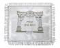 Challah Cover in Satin with Gold and Silver Temple Design